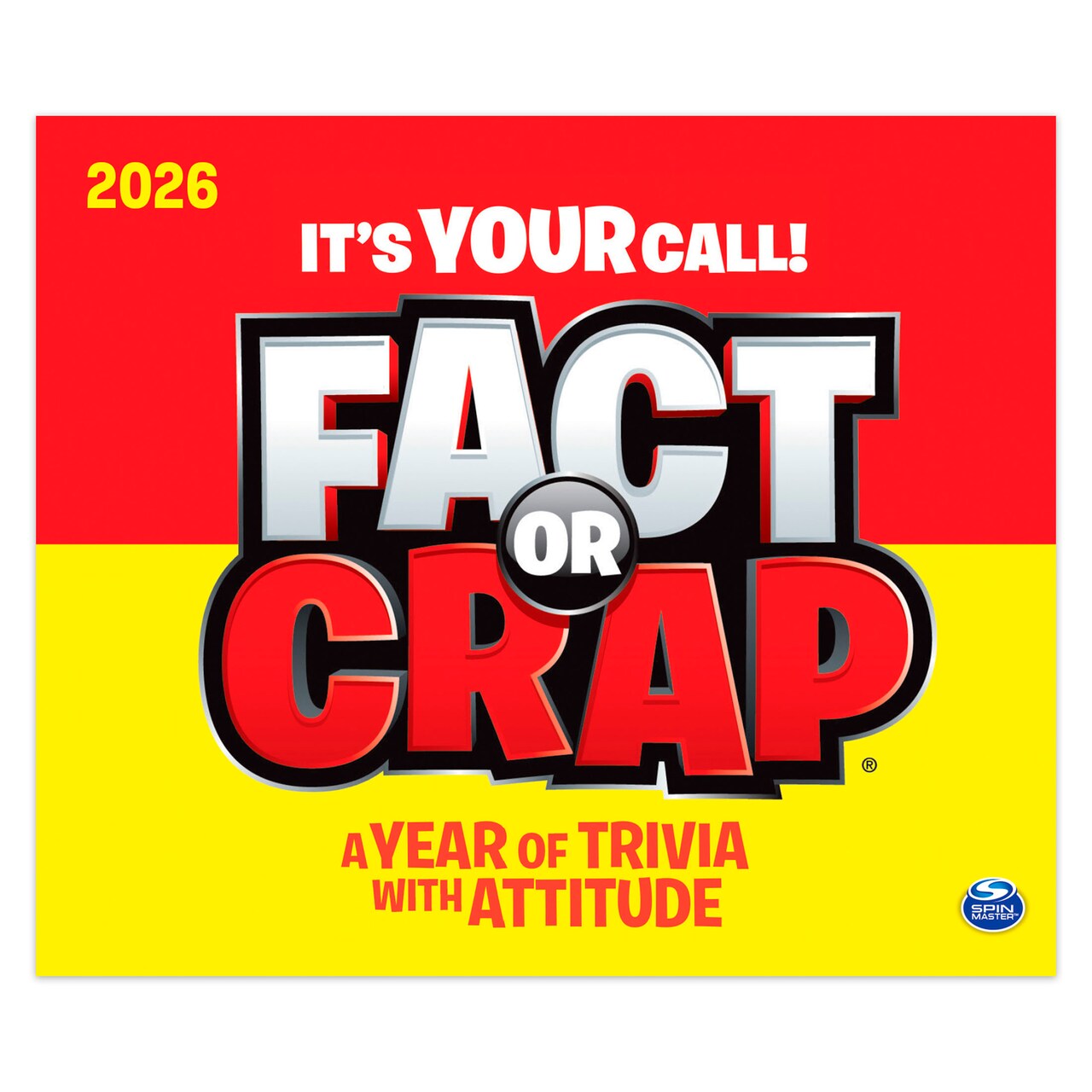 Fact or Crap | 2026 6 x 5 Inch Daily Desktop Box Calendar | New Page Every Day